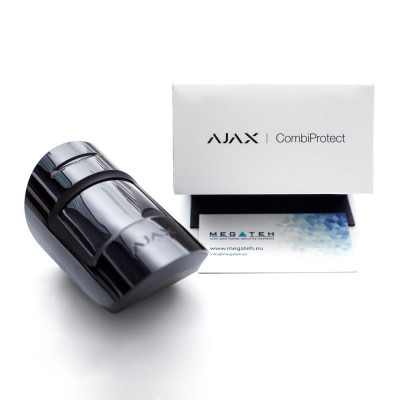 Бездротовий датчик руху і розбиття Ajax CombiProtect Black