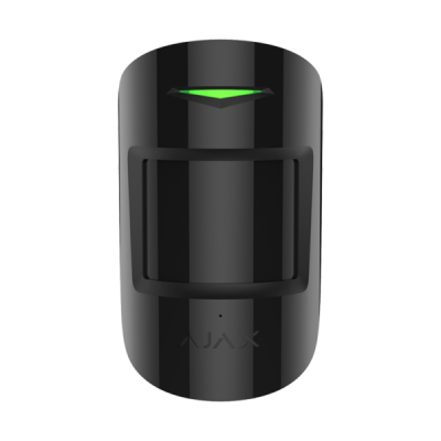 Бездротовий датчик руху і розбиття Ajax CombiProtect Black