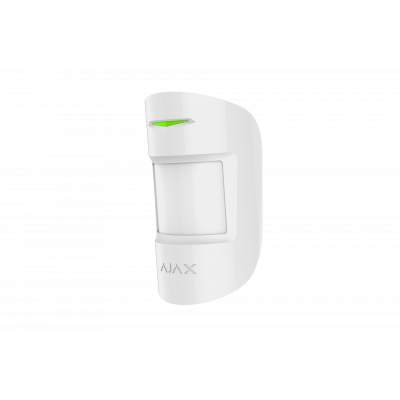 Бездротовий датчик руху Ajax MotionProtect Plus White з мікрохвильовим сенсором
