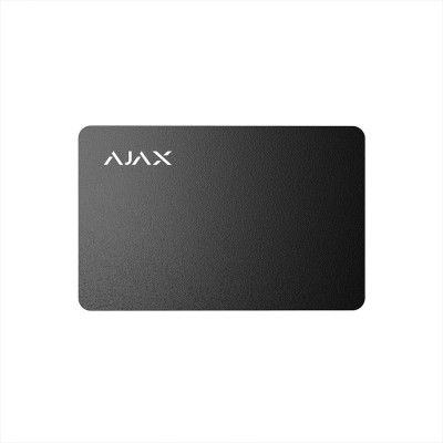 Захищена безконтактна картка Ajax Pass Black (комплект 10 шт.) для клавіатури KeyPad Plus