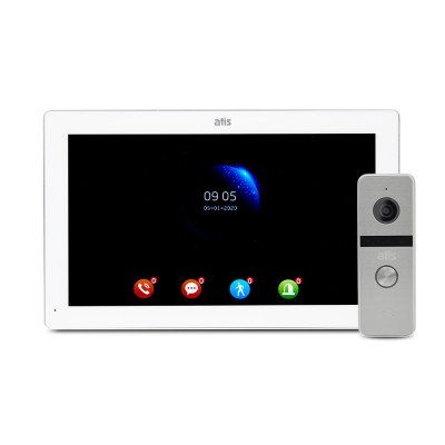 Комплект відеодомофона ATIS AD-1070FHD/T White з підтримкою Tuya Smart + AT-400HD Silver Комплект відеодомофона ATIS AD-1070FHD/T White з підтримкою Tuya Smart + AT-400HD Silver