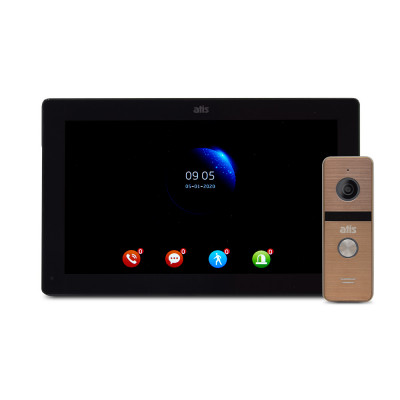 Комплект відеодомофона ATIS AD-1070FHD/T Black з підтримкою Tuya Smart + AT-400HD Gold Комплект відеодомофона ATIS AD-1070FHD/T Black з підтримкою Tuya Smart + AT-400HD Gold