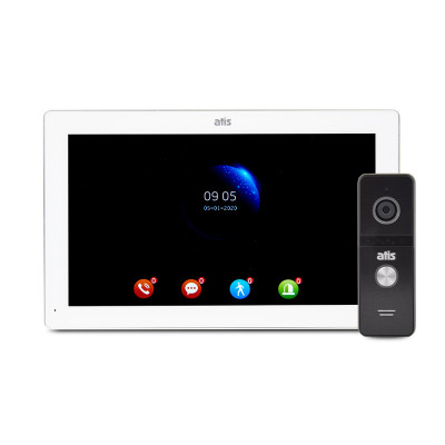 Комплект відеодомофона ATIS AD-1070FHD/T White з підтримкою Tuya Smart + AT-400FHD Black Комплект відеодомофона ATIS AD-1070FHD/T White з підтримкою Tuya Smart + AT-400FHD Black