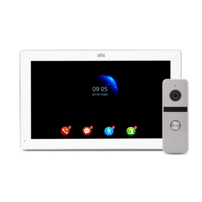 Комплект відеодомофона ATIS AD-1070FHD/T White з підтримкою Tuya Smart + AT-400FHD Silver Комплект відеодомофона ATIS AD-1070FHD/T White з підтримкою Tuya Smart + AT-400FHD Silver