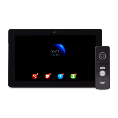 Комплект відеодомофона ATIS AD-1070FHD/T Black з підтримкою Tuya Smart + AT-400FHD Black Комплект відеодомофона ATIS AD-1070FHD/T Black з підтримкою Tuya Smart + AT-400FHD Black