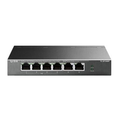 PoE-комутатор TP-Link TL-SF1006P 6-портовий з 4 PoE+ портами некерований PoE-комутатор TP-Link TL-SF1006P 6-портовий з 4 PoE+ портами некерований