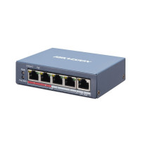 Керований 5-портовий PoE-комутатор Hikvision DS-3E1105P-EI з 4 портами PoE Керований 5-портовий PoE-комутатор Hikvision DS-3E1105P-EI з 4 портами PoE