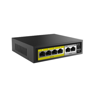 Некерований 6-портовий PoE комутатор Netis P106C з 4 портами PoE Некерований 6-портовий PoE комутатор Netis P106C з 4 портами PoE
