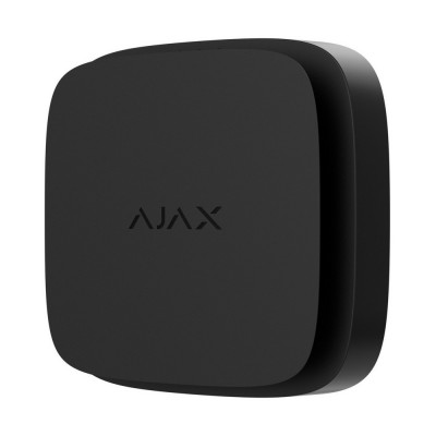 Бездротовий пожежний датчик Ajax FireProtect 2 RB black із сенсорами диму, температури та чадного газу зі змінними батареями