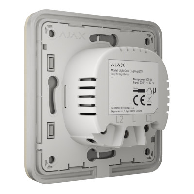Вимикач Ajax LightSwitch 2-way Ivory прохідний