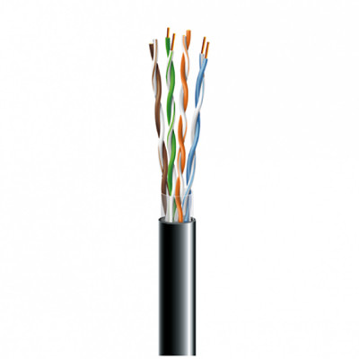 Кабель звита пара ЗЗЦМ UTP кат.5e, 4х2х24 AWG бухта 1 м (мідь, зовнішній)