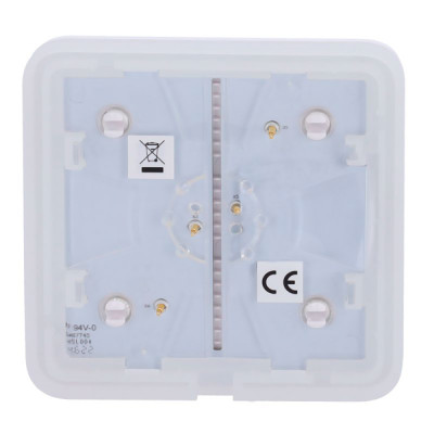 Кнопка Ajax SoloButton (1-gang/2-way) white для одноклавішного або прохідного вимикача