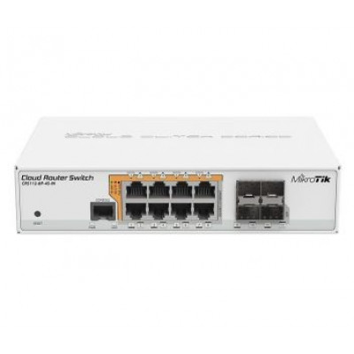 MikroTik CRS112-8P-4S-IN 8-портовий керований PoE комутатор MikroTik CRS112-8P-4S-IN 8-портовий керований PoE комутатор
