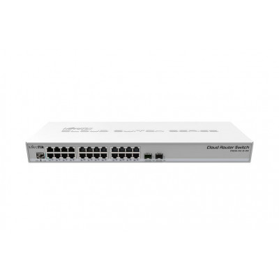 MikroTik CRS326-24G-2S+RM 24-портовий керований L2 комутатор