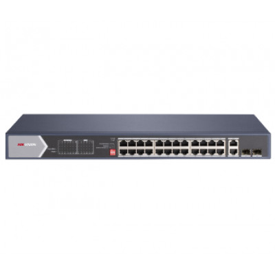 DS-3E0528HP-E 24-портовий некерований Hi-PoE комутатор Hikvision