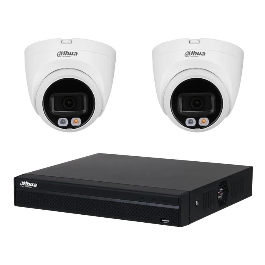 Комплект IP-відеонагляду Dahua KIT-DH124 (2 камери 4МП)