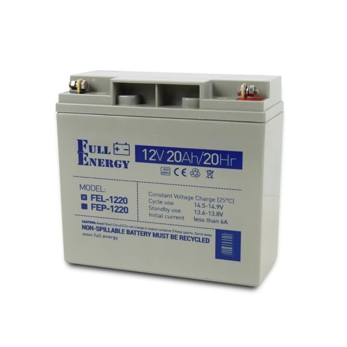 Акумулятор гелевий Full Energy FEL-1220 12 В / 20 А·год для ДБЖ