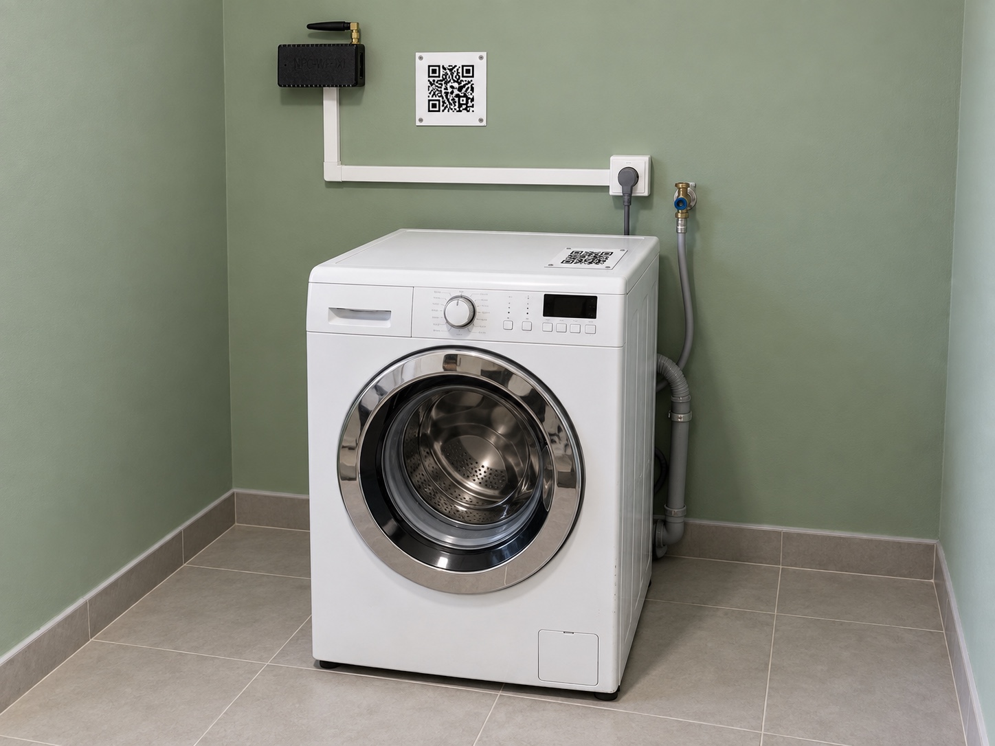 Ландромат — пральна машина самообслуговування з QR-оплатою (після капремонту, 7 кг, гарантія 6 місяців)